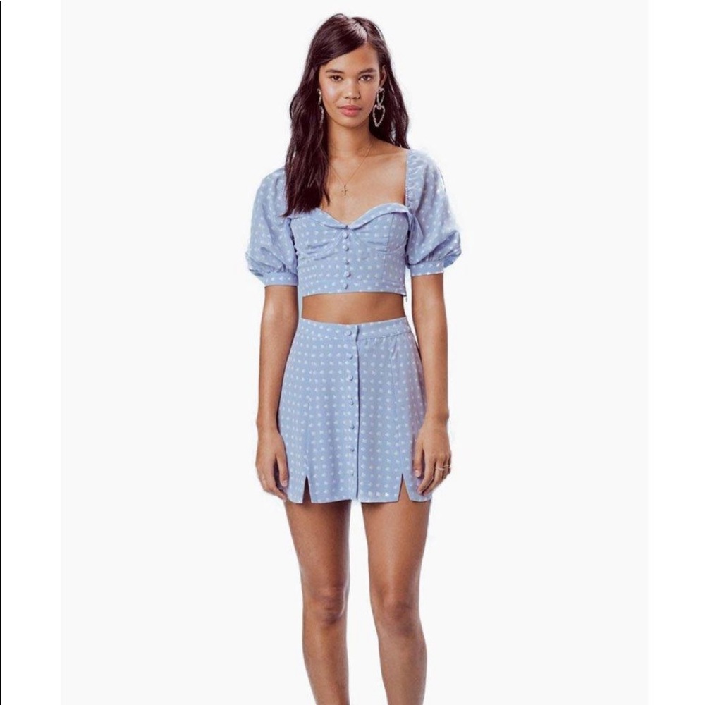 For Love and Lemons 🍋 Sweetheart Skirt & Top set